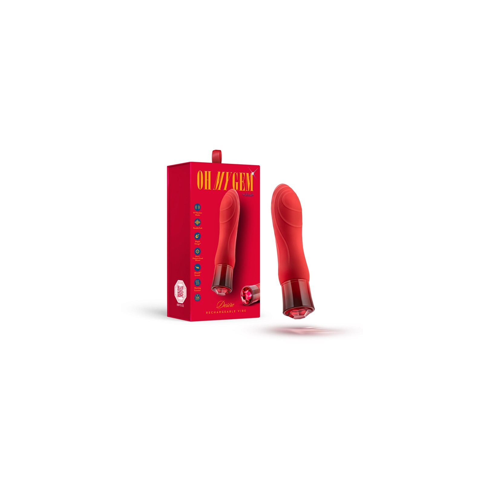 Oh My Gem Desire Ruby Vibrator for Enhanced Pleasure