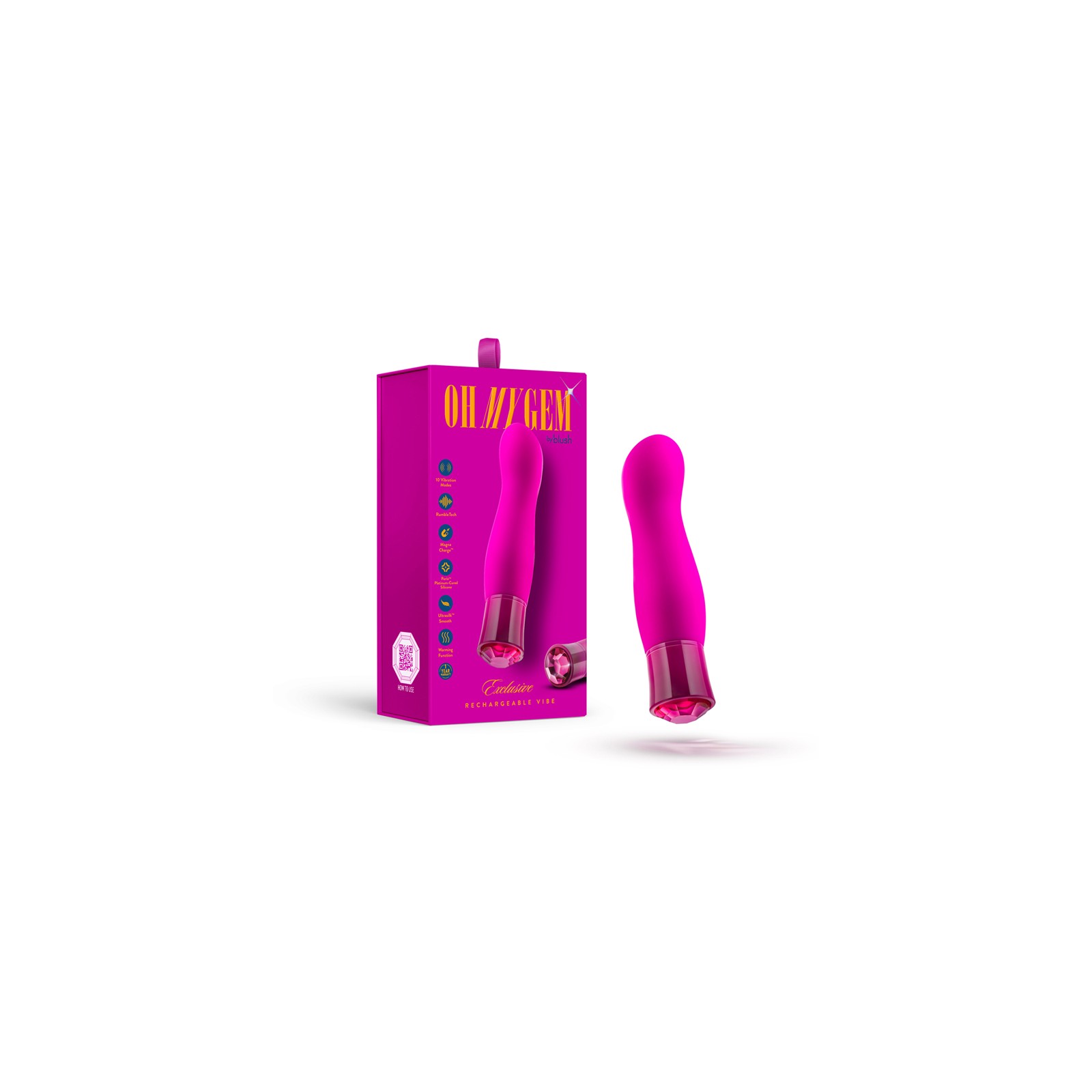 Vibrador Exclusivo Oh My Gem de Turmalina - Estimulación Sensacional