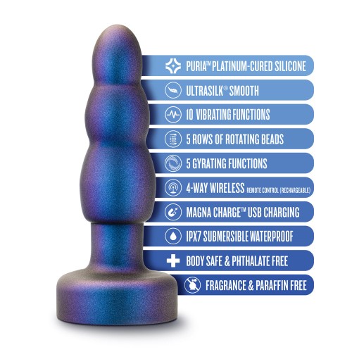 Plug Anal Adventures Matrix Kinetik con Control Remoto Azul Espacial