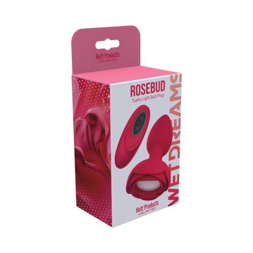 Rose Bud Tushy Light Silicone Butt Plug