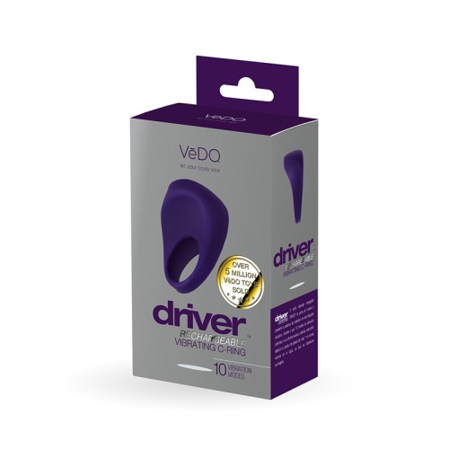 VeDO Driver Anillo Vibrador Recargable Morado