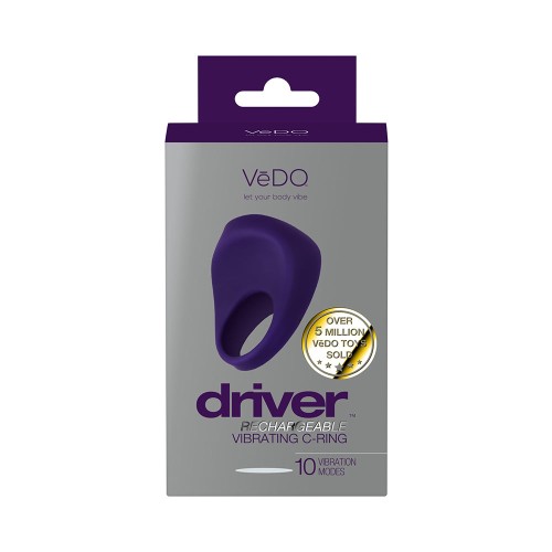 VeDO Driver Anillo Vibrador Recargable Morado