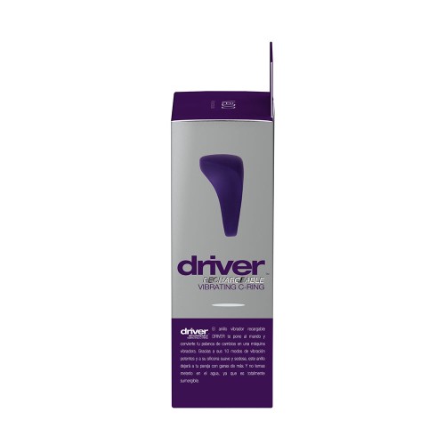 VeDO Driver Rechargeable Vibrating C-Ring Purple