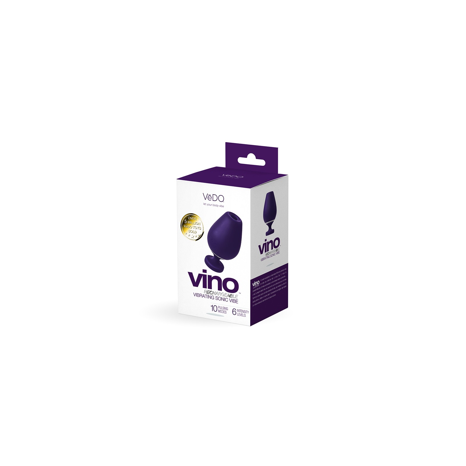 VeDO Vino - Vibe Sónico Recargable Morado - Placer Definitivo