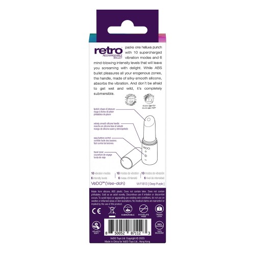 VeDO Retro Rechargeable Bullet Powerful Vibration