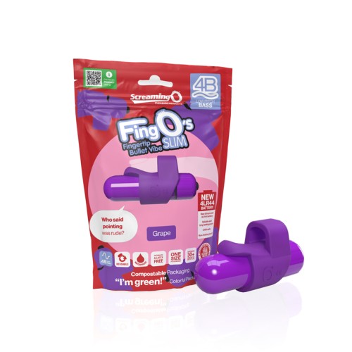 Screaming O 4B FingO Slim Uva - Vibrador para el Dedo para el Placer Supremo