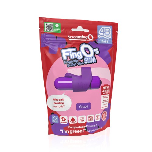 Screaming O 4B FingO Slim Grape - Finger Vibe for Ultimate Pleasure