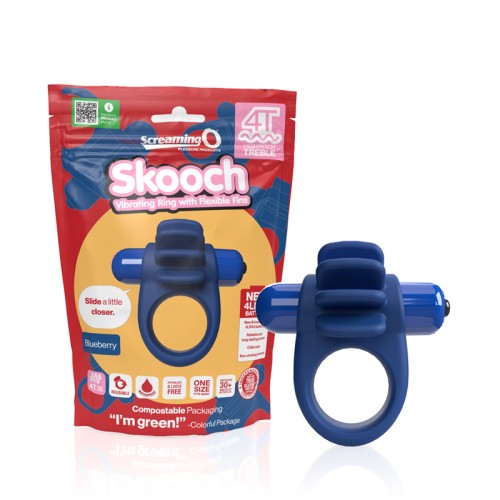 Anillo Vibrador Screaming O 4T Skooch Blueberry