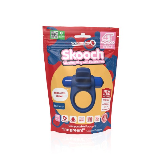 Anillo Vibrador Screaming O 4T Skooch Blueberry