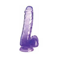 Dildo Transparente King Cock de 6 pulgadas para Placer Realista