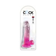 King Cock Claro con Testículos 7in Rosa