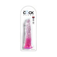 King Cock Clear 8in Pink Dildo