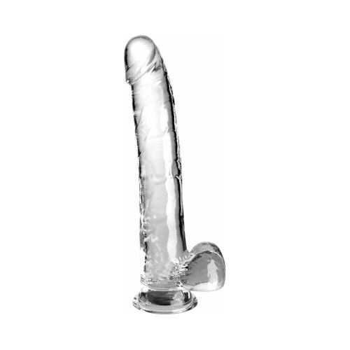 King Cock Clear with Balls 11in