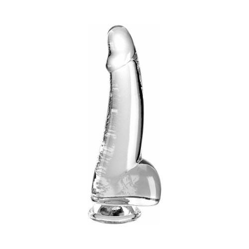 Dildo Lifelike King Cock Transparente de 7.5in para la Máxima Experiencia