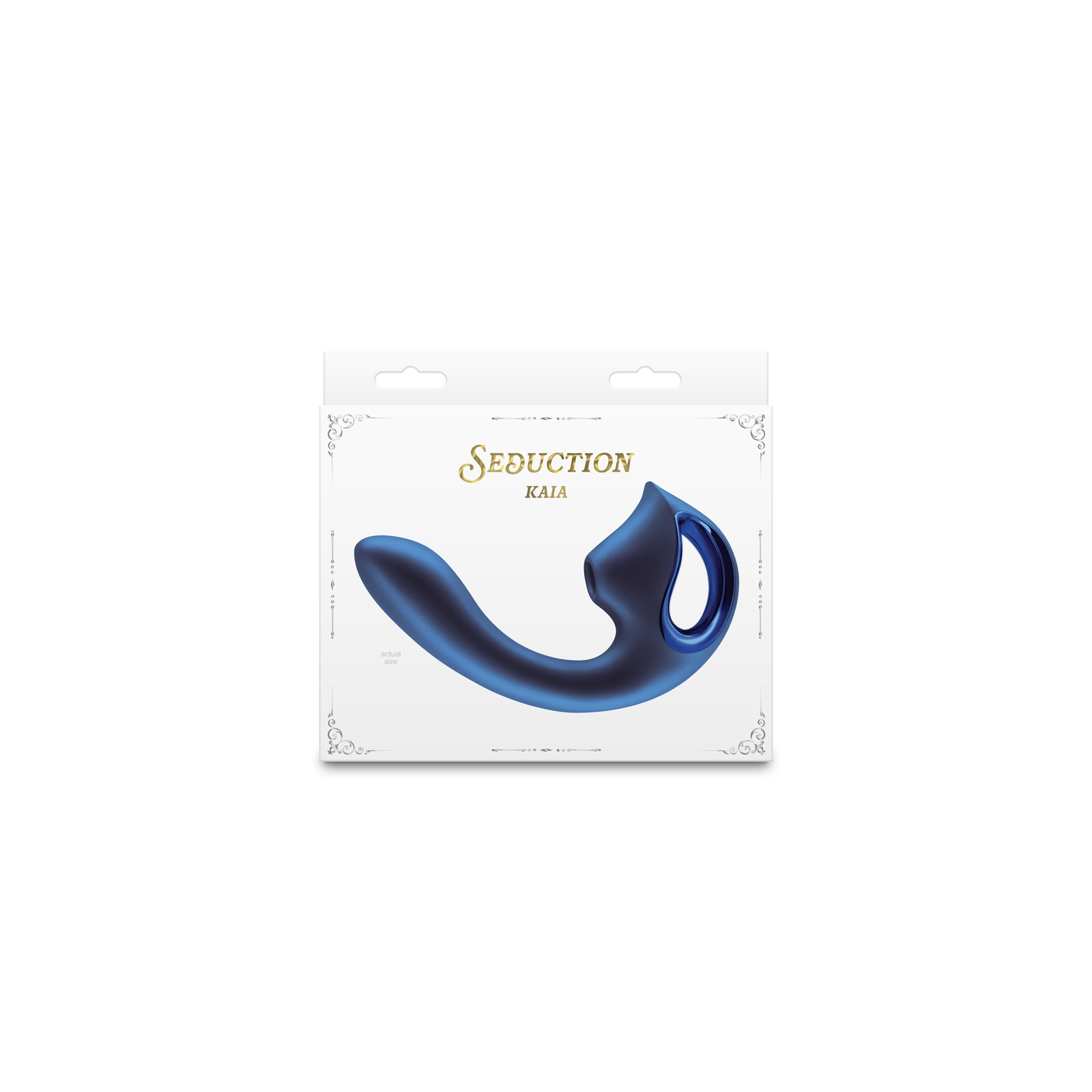 Vibrador Metálico Azul Kaia de Seduction Para Placer Clitorial y Punto G