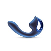 Vibrador Metálico Azul Kaia de Seduction Para Placer Clitorial y Punto G