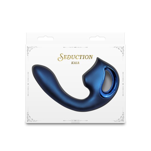 Seduction Kaia Metallic Blue Vibrator for Clitoral and G-Spot Pleasure