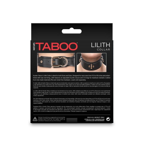 Collar Lilith Hustler Taboo - Ajuste Ajustable