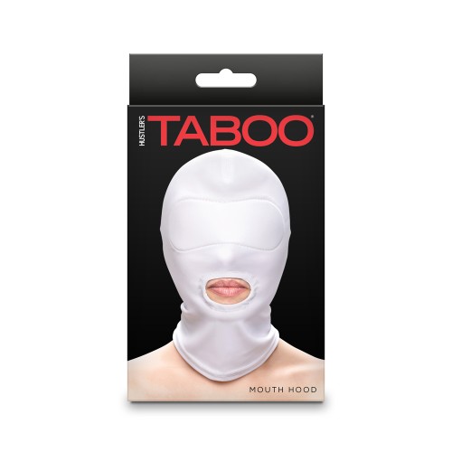 Hustler Taboo Mouth Hood - White