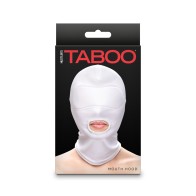 Hustler Taboo Mouth Hood - White