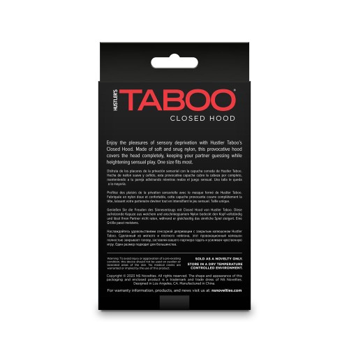 Hustler Taboo Closed Hood Black