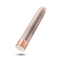 La Colección Lattice Vibrador de 7 Pulgadas Oro Rosa