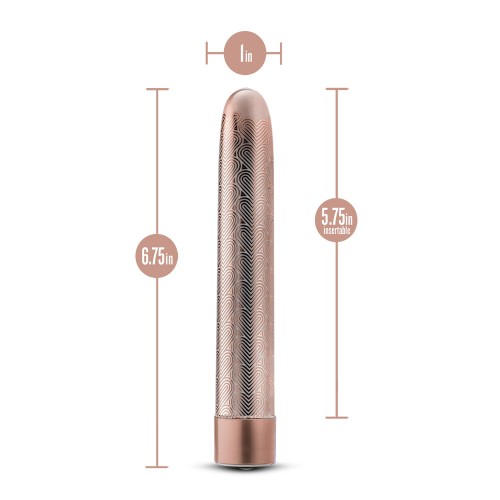 The Collection Lattice 7 in. Rose Gold Vibrator