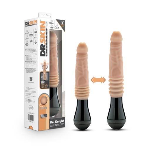 Dildo Vibrador Gyrador Dr. Skin Knight - Placer Intenso