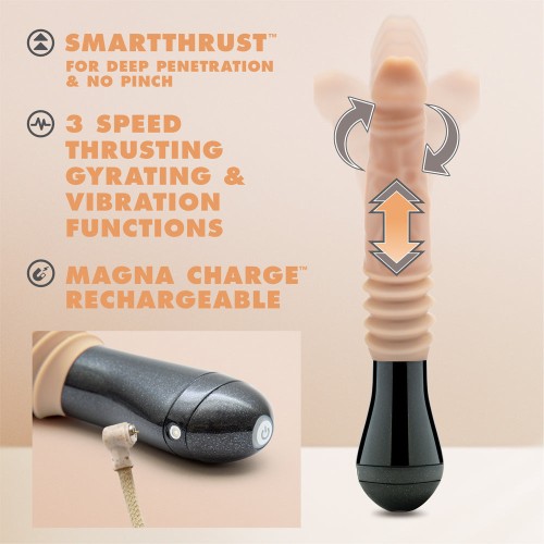 Dildo Vibrador Gyrador Dr. Skin Knight - Placer Intenso