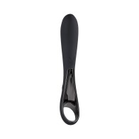 Vibrador de Silicona Recargable con Mango en Anillo