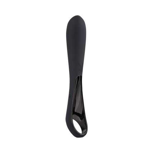 Rechargeable Silicone Vibrator with Ring Handle