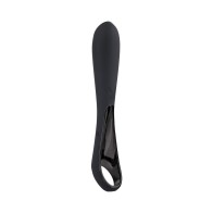 Vibrador de Silicona Recargable con Mango en Anillo