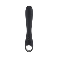 Rechargeable Silicone Vibrator with Ring Handle