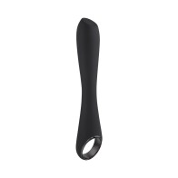 Rechargeable Silicone Vibrator with Ring Handle