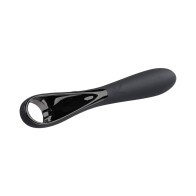 Rechargeable Silicone Vibrator with Ring Handle