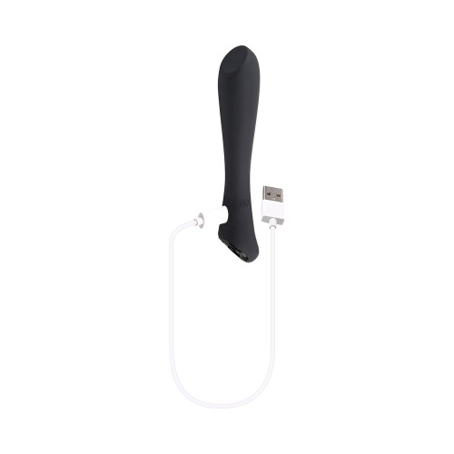 Rechargeable Silicone Vibrator with Ring Handle