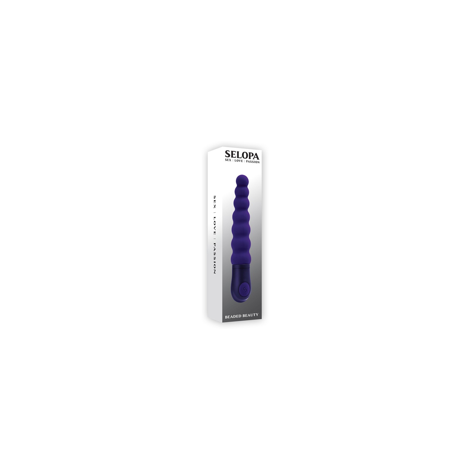 Selopa Beaded Beauty Silicone Vibrator Purple