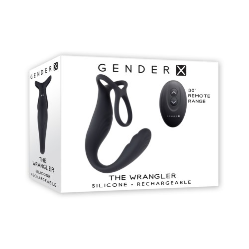 C-ring Recargable de Silicona Vibrante The Wrangler Gender X