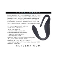 C-ring Recargable de Silicona Vibrante The Wrangler Gender X