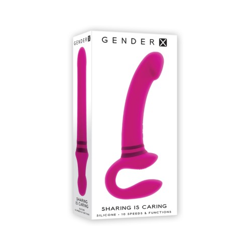 Vibrador Dual-Ended Gender X Sharing Is Caring - Rosa