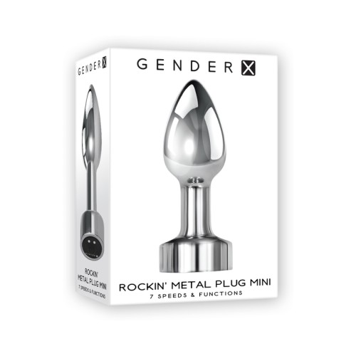 Plug Mini Metálico Vibrante Gender X para Juego Emocionante