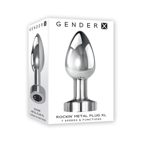 Gender X Plug Metálico Rockin' XL Recargable