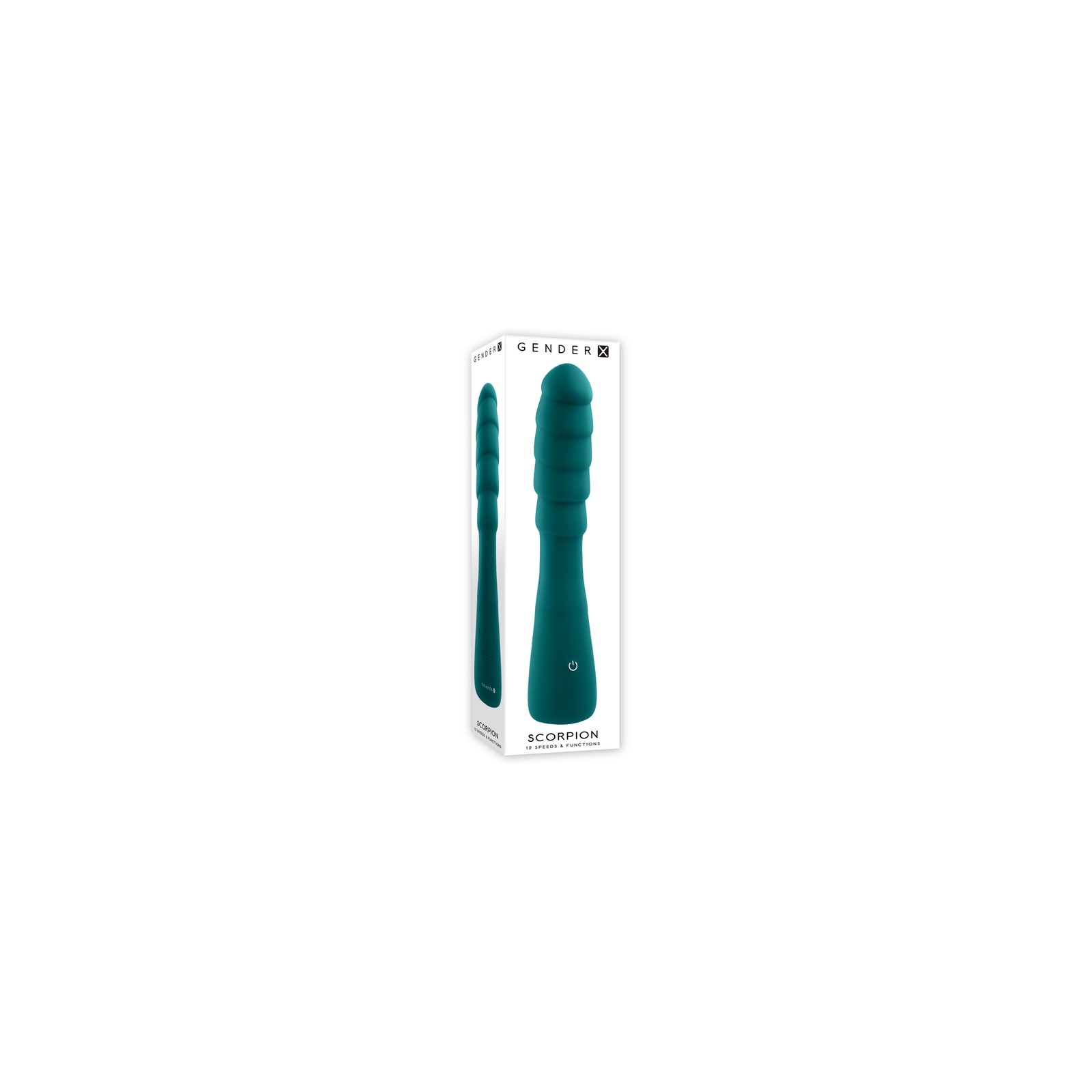 Gender X Scorpion Vibrator Teal with 12 Speeds