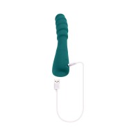 Vibrador Gender X Escorpión Verde Azulado con 12 Velocidades