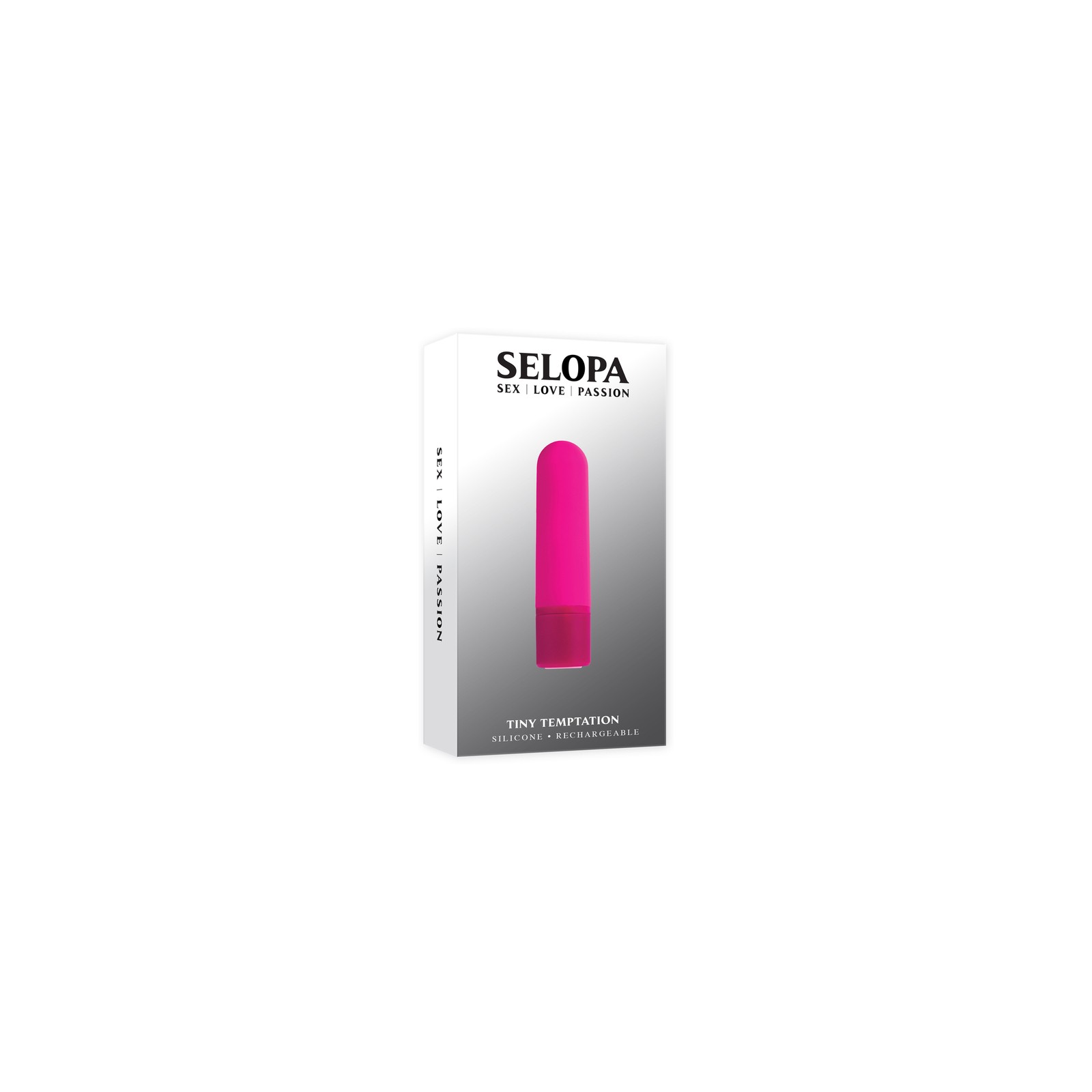 Selopa Tiny Temptation Rechargeable Silicone Bullet Vibrator Pink