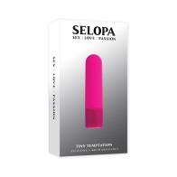 Vibrador Bullet de Silicona Recargable Selopa Tiny Temptation Rosa