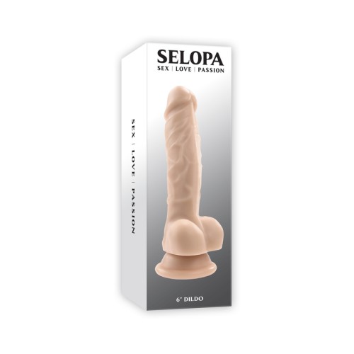 Selopa Realistic 6 Inch Non-Vibrating Dildo Light