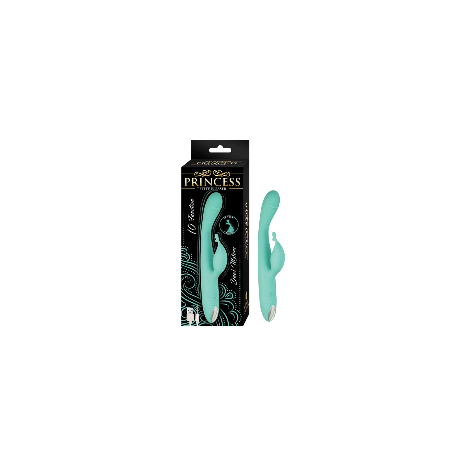 Princess Petite Pleaser Aqua - Estimulador Dual Slim para el Placer Supremo