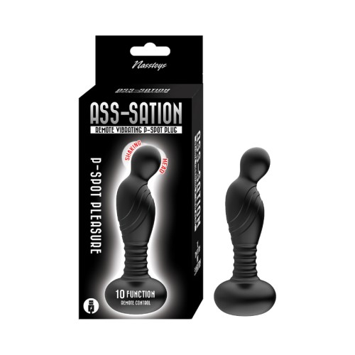 Plug P-Spot Vibrante Remoto Ass-Sation - Negro