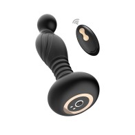 Ass-Sation Remote Vibrating P-Spot Plug - Black